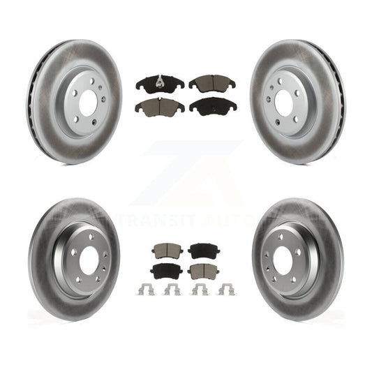[Avant + Arrière] Kit de disque (revêtu) et plaquette (céramique) de frein pour Audi Q5 A4 Quattro A5 KGC-101231