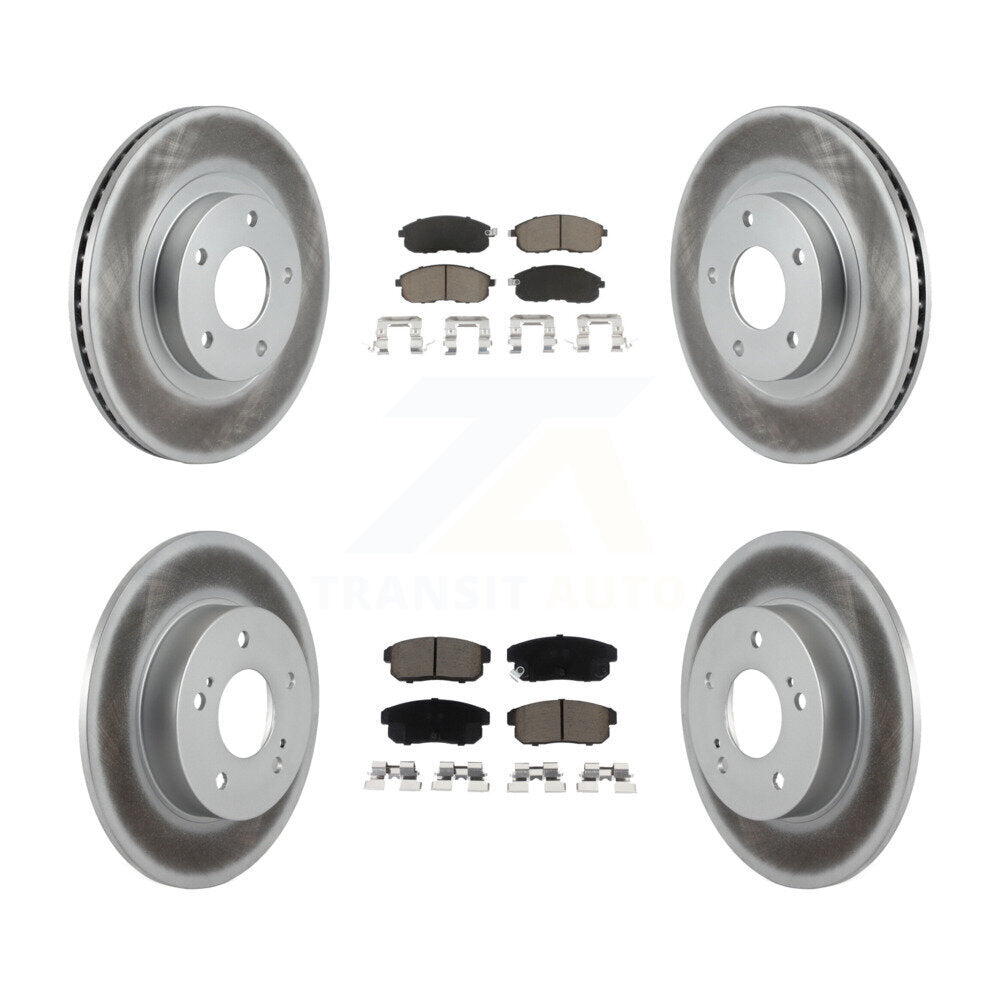 [Avant + Arrière] Kit de disque (revêtu) et plaquette (céramique) de frein pour Nissan Maxima INFINITI I35 KGC-101239