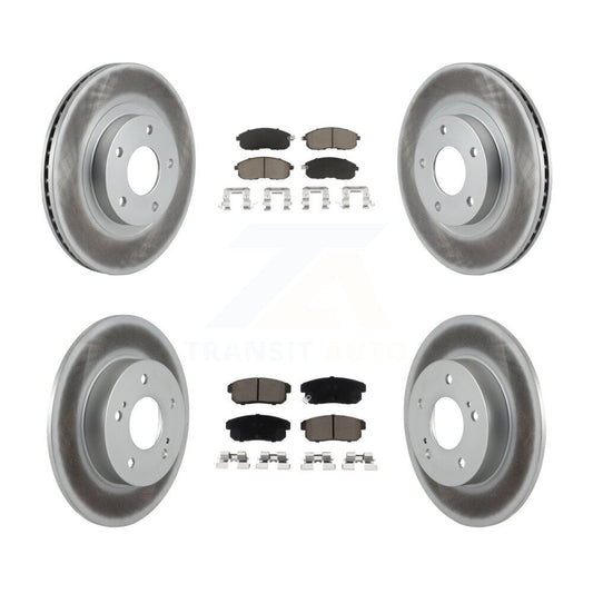 [Avant + Arrière] Kit de disque (revêtu) et plaquette (céramique) de frein pour Nissan Maxima INFINITI I35 KGC-101239