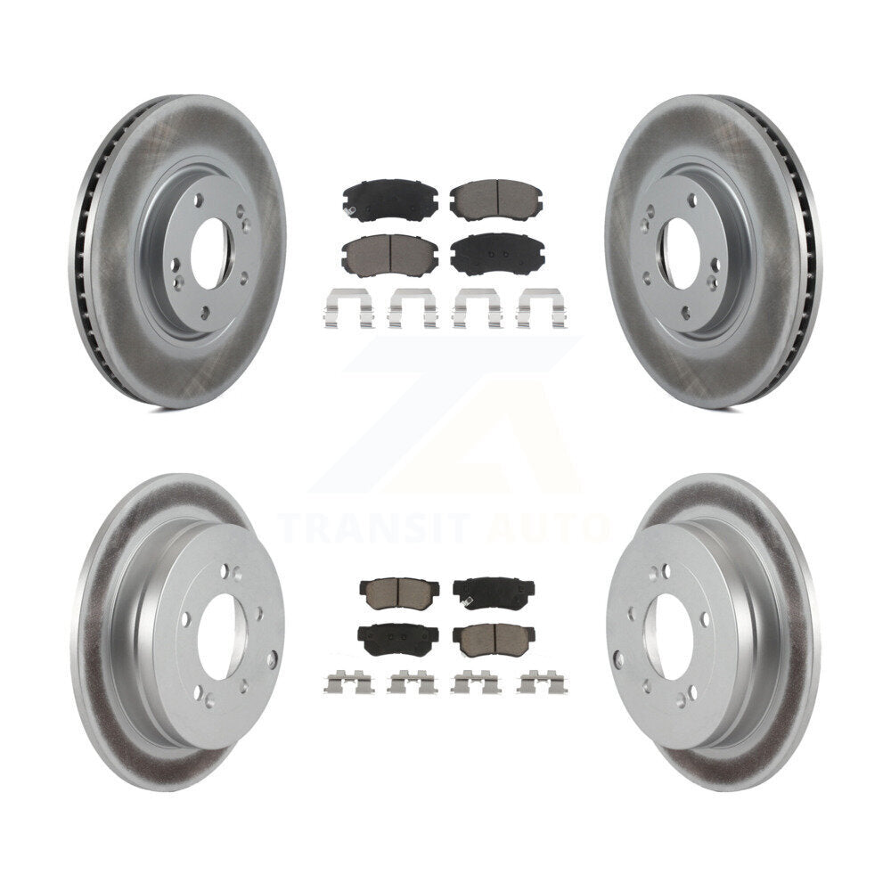 [Avant + Arrière] Kit de disque (revêtu) et plaquette (céramique) de frein pour 2006-2009 Hyundai Azera KGC-101240