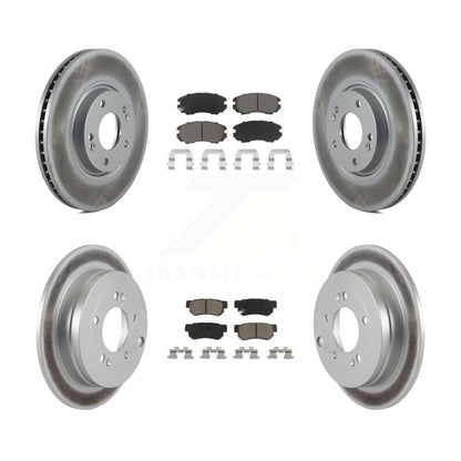 [Avant + Arrière] Kit de disque (revêtu) et plaquette (céramique) de frein pour 2006-2009 Hyundai Azera KGC-101240