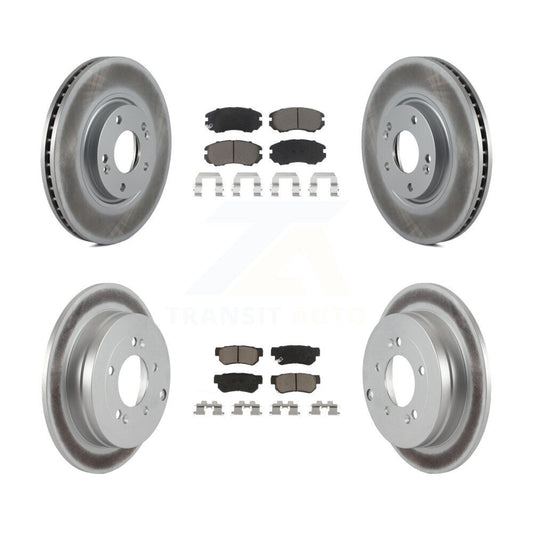 [Avant + Arrière] Kit de disque (revêtu) et plaquette (céramique) de frein pour 2006-2009 Hyundai Azera KGC-101240