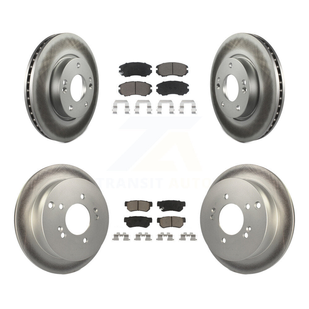 [Avant + Arrière] Kit de disque (revêtu) et plaquette (céramique) de frein pour Kia Sportage Hyundai Tucson KGC-101241