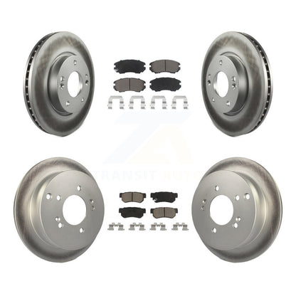 [Avant + Arrière] Kit de disque (revêtu) et plaquette (céramique) de frein pour Kia Sportage Hyundai Tucson KGC-101241