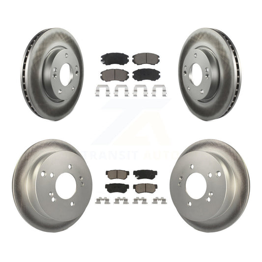 [Avant + Arrière] Kit de disque (revêtu) et plaquette (céramique) de frein pour Kia Sportage Hyundai Tucson KGC-101241