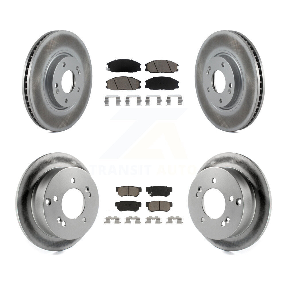 [Avant + Arrière] Kit de disque (revêtu) et plaquette (céramique) de frein pour Hyundai XG350 KGC-101245