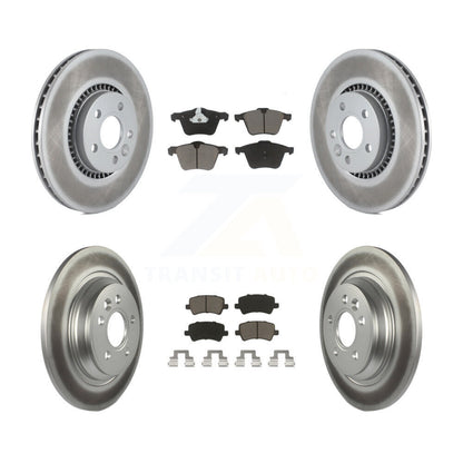 [Avant + Arrière] Kit de disque (revêtu) et plaquette (céramique) de frein pour Volvo S60 V60 Cross Country V70 KGC-101249