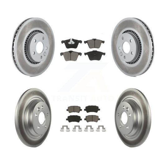 [Avant + Arrière] Kit de disque (revêtu) et plaquette (céramique) de frein pour Volvo S60 V60 Cross Country V70 KGC-101249