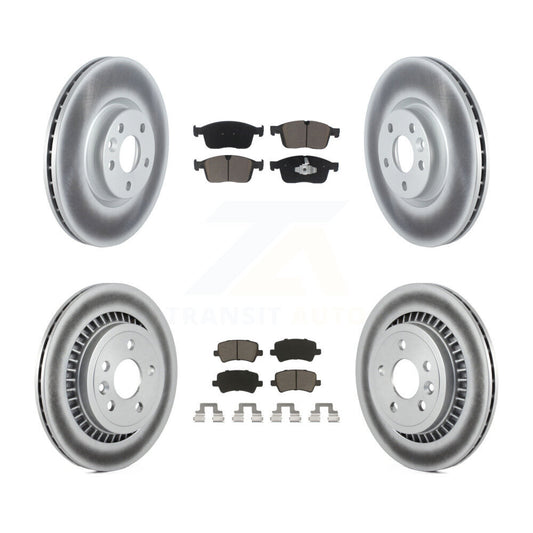 [Avant + Arrière] Kit de disque (revêtu) et plaquette (céramique) de frein pour Volvo XC60 KGC-101251