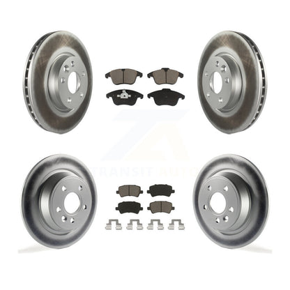 [Avant + Arrière] Kit de disque (revêtu) et plaquette (céramique) de frein pour 2012-2015 Land Rover Range Evoque KGC-101252