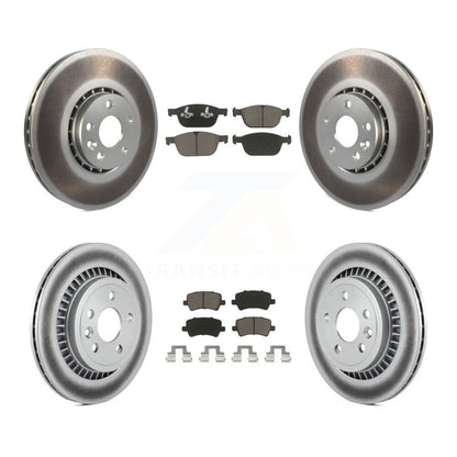 [Avant + Arrière] Kit de disque (revêtu) et plaquette (céramique) de frein pour 2010-2015 Volvo XC60 KGC-101254