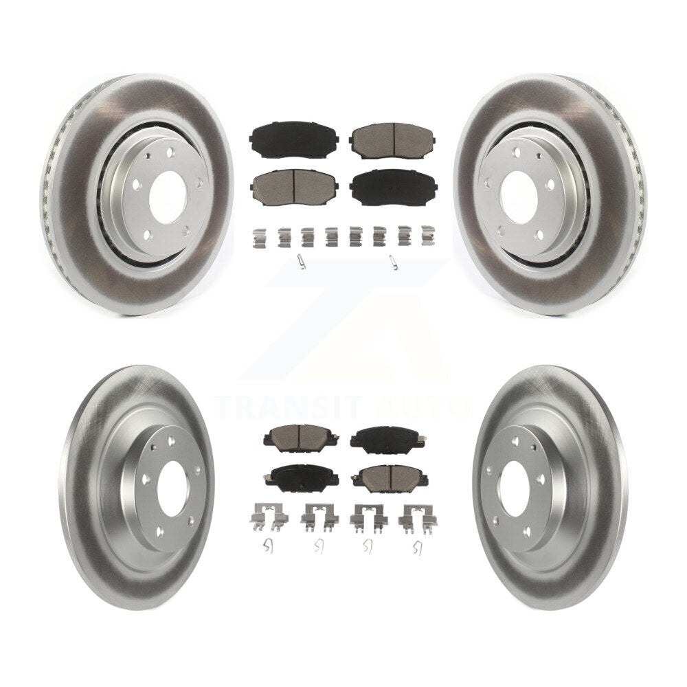 [Avant + Arrière] Kit de disque (revêtu) et plaquette (céramique) de frein pour 2019-2022 Mazda CX-5 Turbocharged KGC-101255