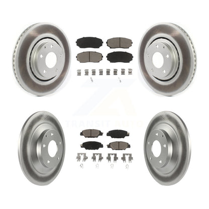 [Avant + Arrière] Kit de disque (revêtu) et plaquette (céramique) de frein pour 2019-2022 Mazda CX-5 Turbocharged KGC-101255