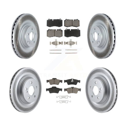 [Avant + Arrière] Kit de disque (revêtu) et plaquette (céramique) de frein pour Mercedes-Benz S550 SL550 S600 CL550 S400 S350 CL600 S450 KGC-101259