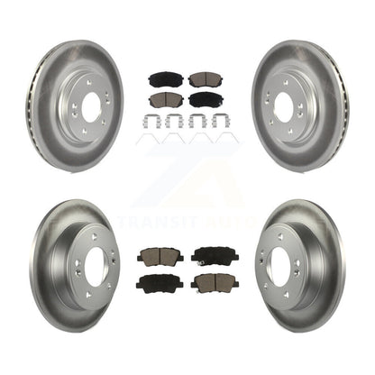 [Avant + Arrière] Kit de disque (revêtu) et plaquette (céramique) de frein pour Kia Soul Forte KGC-101269
