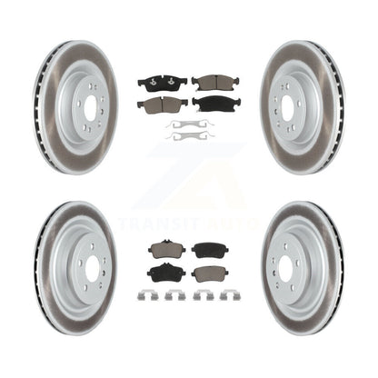 [Avant + Arrière] Kit de disque (revêtu) et plaquette (céramique) de frein pour Mercedes-Benz GLS450 GL450 GL350 ML400 KGC-101276
