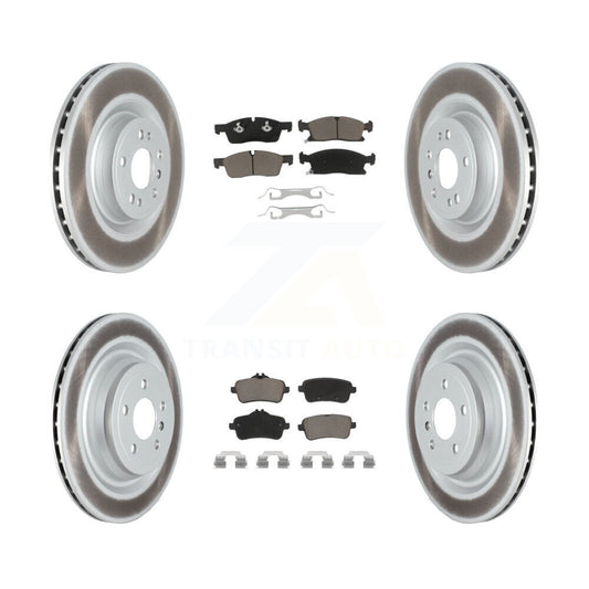 [Avant + Arrière] Kit de disque (revêtu) et plaquette (céramique) de frein pour Mercedes-Benz GLS450 GL450 GL350 ML400 KGC-101276