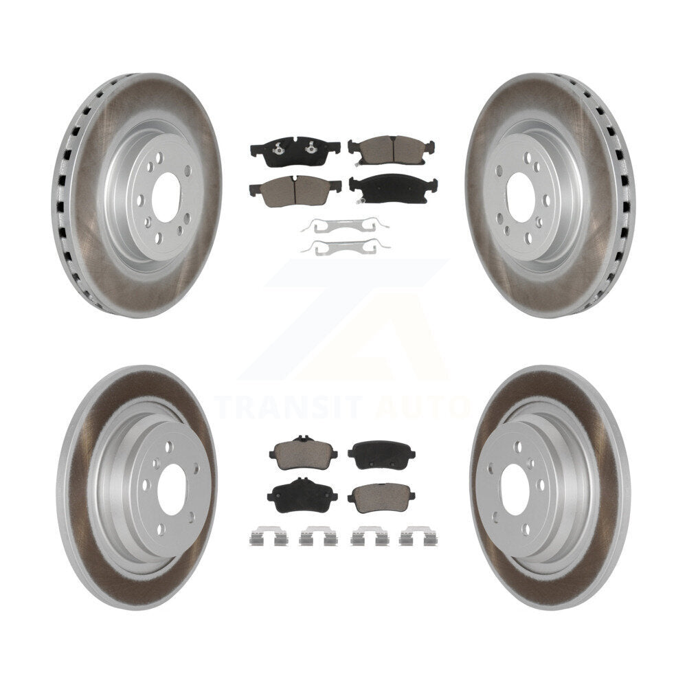 [Avant + Arrière] Kit de disque (revêtu) et plaquette (céramique) de frein pour Mercedes-Benz ML350 GLE350 ML250 GLE300d KGC-101277