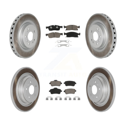 [Avant + Arrière] Kit de disque (revêtu) et plaquette (céramique) de frein pour Mercedes-Benz ML350 GLE350 ML250 GLE300d KGC-101277