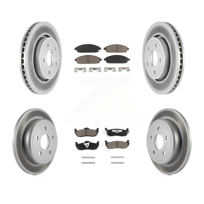 [Avant + Arrière] Kit de disque (revêtu) et plaquette (céramique) de frein pour Jeep Grand Cherokee Commander KGC-101284
