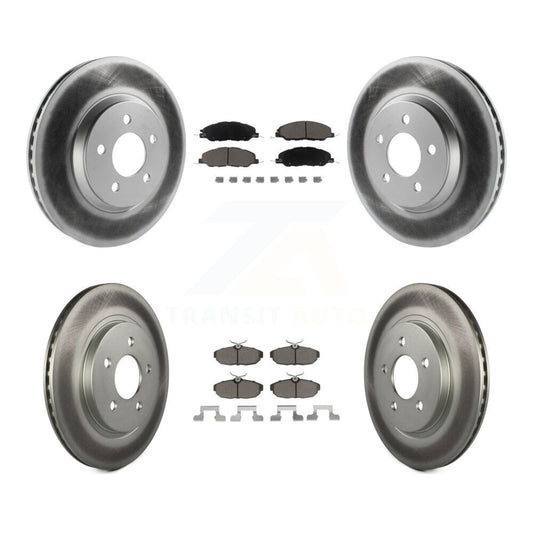 [Avant + Arrière] Kit de disque (revêtu) et plaquette (céramique) de frein pour Ford Mustang KGC-101288