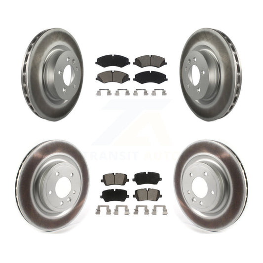 [Avant + Arrière] Kit de disque (revêtu) et plaquette (céramique) de frein pour Land Rover Range Sport Discovery KGC-101294