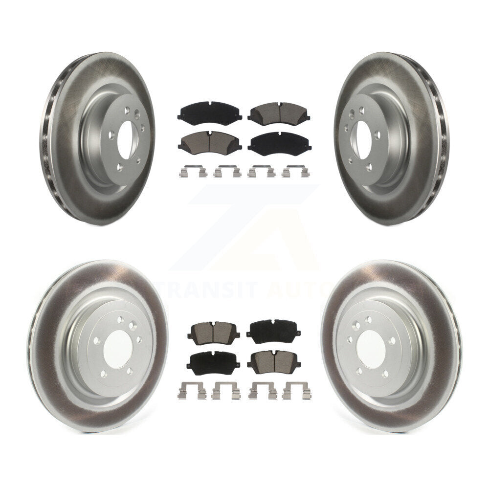 [Avant + Arrière] Kit de disque (revêtu) et plaquette (céramique) de frein pour 2017 Land Rover Range Sport HSE SE avec GAS engine KGC-101295