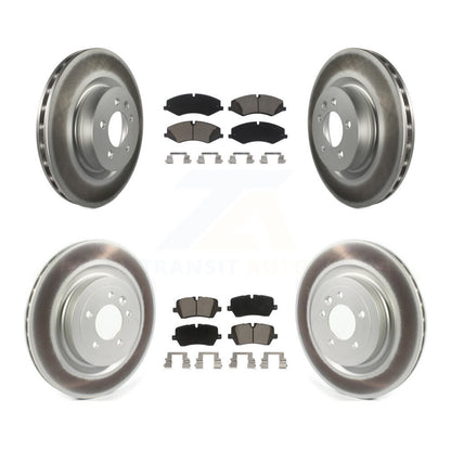 [Avant + Arrière] Kit de disque (revêtu) et plaquette (céramique) de frein pour 2017 Land Rover Range Sport HSE SE avec GAS engine KGC-101295