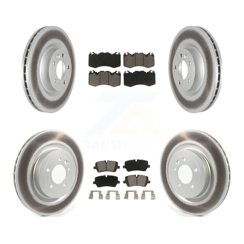 [Avant + Arrière] Kit de disque (revêtu) et plaquette (céramique) de frein pour Land Rover Range Sport avec 363mm Diameter Rotor KGC-101297