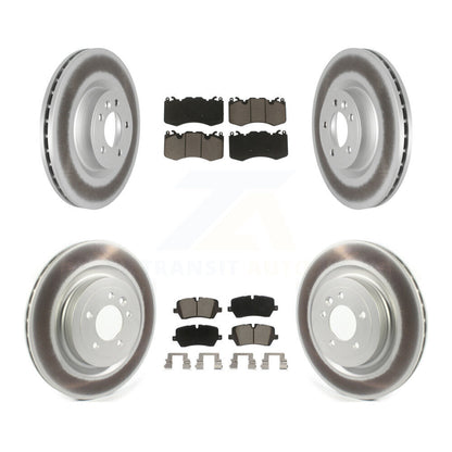 [Avant + Arrière] Kit de disque (revêtu) et plaquette (céramique) de frein pour Land Rover Range Sport avec 363mm Diameter Rotor KGC-101297