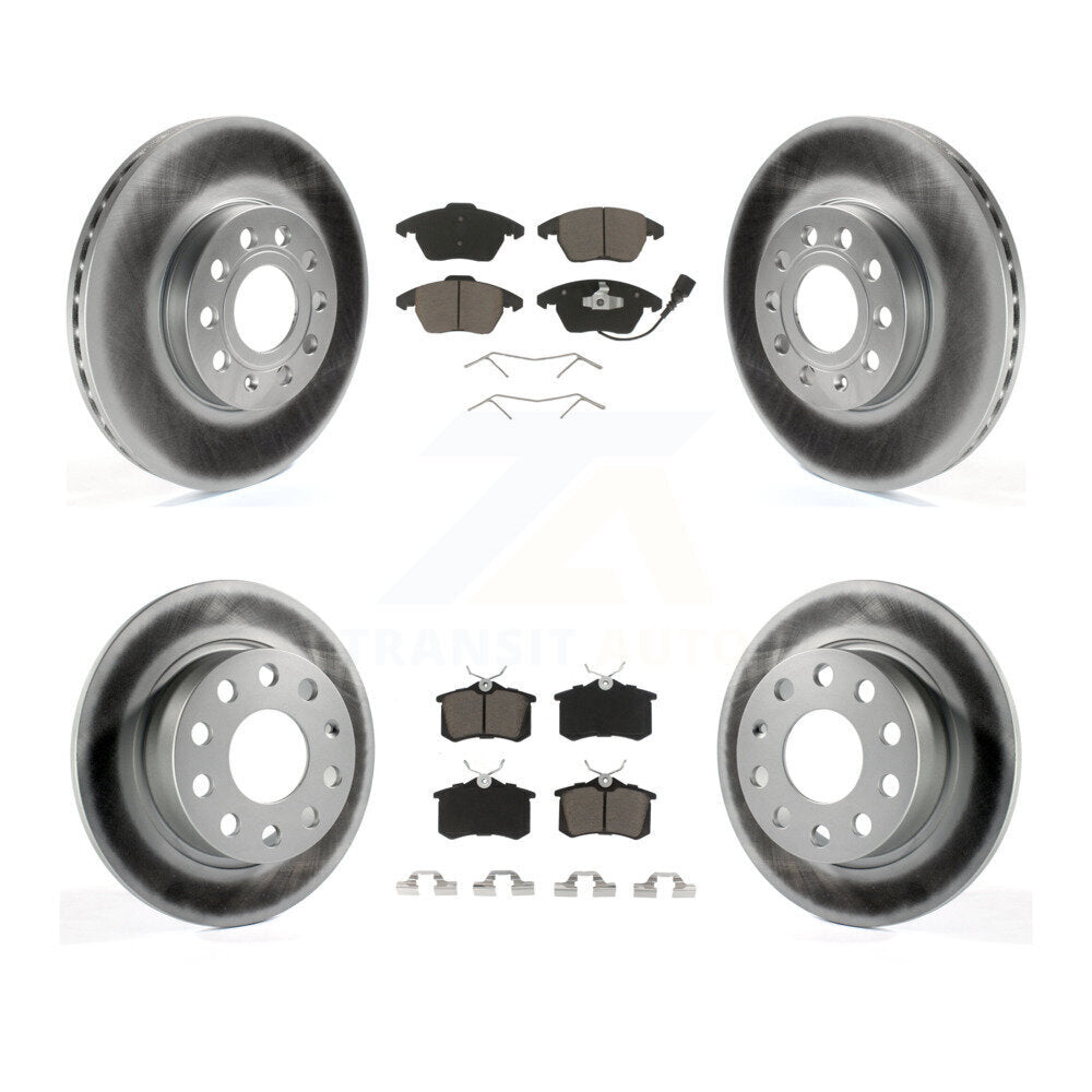 [Avant + Arrière] Kit de disque (revêtu) et plaquette (céramique) de frein pour Volkswagen Jetta Beetle KGC-101300
