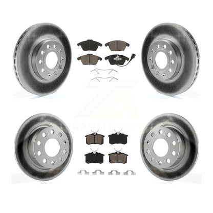 [Avant + Arrière] Kit de disque (revêtu) et plaquette (céramique) de frein pour Volkswagen Jetta Beetle KGC-101300