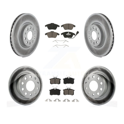 [Avant + Arrière] Kit de disque (revêtu) et plaquette (céramique) de frein pour Volkswagen Jetta Beetle KGC-101301