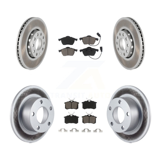 [Avant + Arrière] Kit de disque (revêtu) et plaquette (céramique) de frein pour Volkswagen Passat KGC-101303