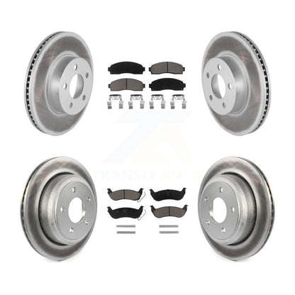 [Avant + Arrière] Kit de disque (revêtu) et plaquette (céramique) de frein pour Ford Ranger Mazda B4000 KGC-101312
