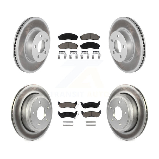 [Avant + Arrière] Kit de disque (revêtu) et plaquette (céramique) de frein pour Ford Ranger Mazda B4000 KGC-101312