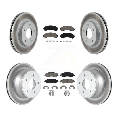 [Avant + Arrière] Kit de disque (revêtu) et plaquette (céramique) de frein pour Chevrolet S10 Blazer GMC Sonoma Jimmy Oldsmobile Bravada Isuzu Hombre KGC-101313