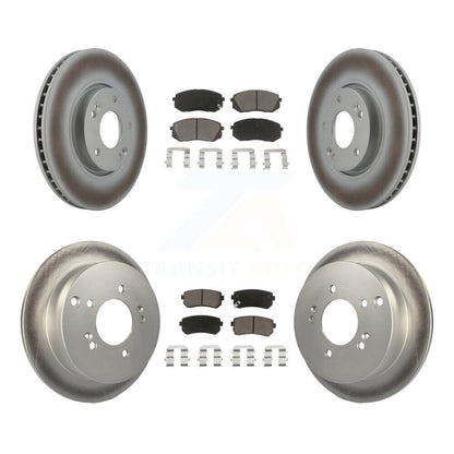 [Avant + Arrière] Kit de disque (revêtu) et plaquette (céramique) de frein pour Hyundai Tucson Kia Sportage KGC-101314