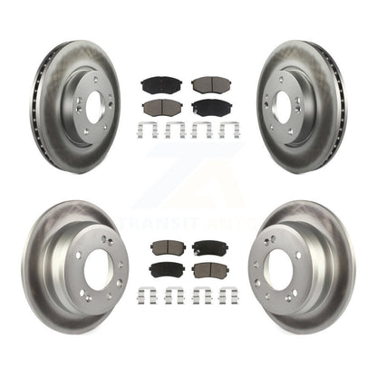 [Avant + Arrière] Kit de disque (revêtu) et plaquette (céramique) de frein pour Hyundai Tucson Kia Sportage FWD KGC-101315