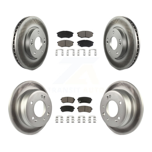 [Avant + Arrière] Kit de disque (revêtu) et plaquette (céramique) de frein pour Hyundai Tucson Kia Sportage FWD KGC-101315