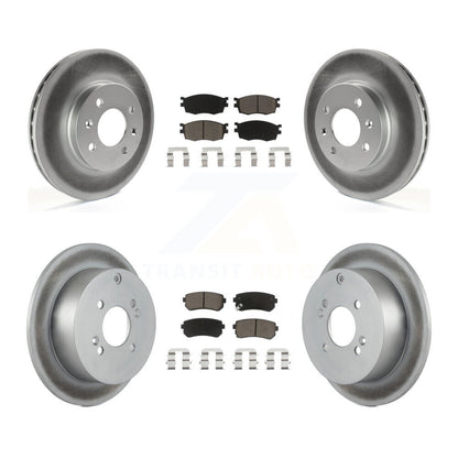 [Avant + Arrière] Kit de disque (revêtu) et plaquette (céramique) de frein pour Hyundai Accent Kia Rio Rio5 KGC-101316
