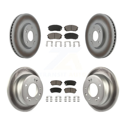 [Avant + Arrière] Kit de disque (revêtu) et plaquette (céramique) de frein pour Kia Sportage Hyundai Tucson KGC-101317