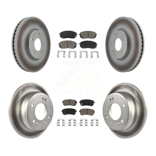[Avant + Arrière] Kit de disque (revêtu) et plaquette (céramique) de frein pour Kia Sportage Hyundai Tucson KGC-101317