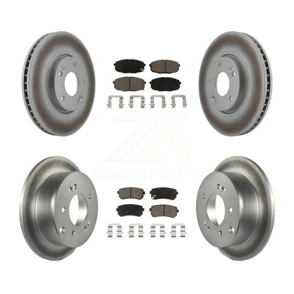 [Avant + Arrière] Kit de disque (revêtu) et plaquette (céramique) de frein pour Kia Forte Koup Forte5 KGC-101318
