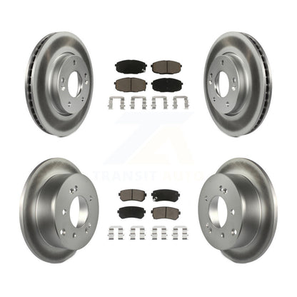 [Avant + Arrière] Kit de disque (revêtu) et plaquette (céramique) de frein pour Kia Forte Koup Forte5 KGC-101319