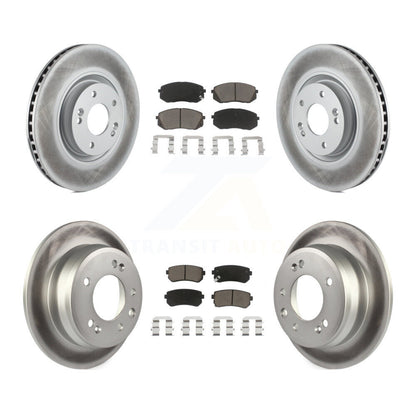 [Avant + Arrière] Kit de disque (revêtu) et plaquette (céramique) de frein pour 2015 Hyundai Tucson FWD avec FUEL CELL EV (FCEV) engine KGC-101320