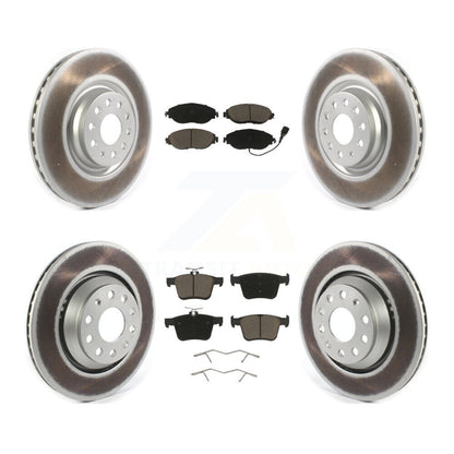 [Avant + Arrière] Kit de disque (revêtu) et plaquette (céramique) de frein pour Audi Volkswagen Golf R S3 Q3 Arteon KGC-101323