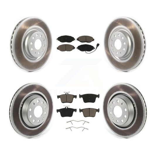 [Avant + Arrière] Kit de disque (revêtu) et plaquette (céramique) de frein pour Audi Volkswagen Golf R S3 Q3 Arteon KGC-101323