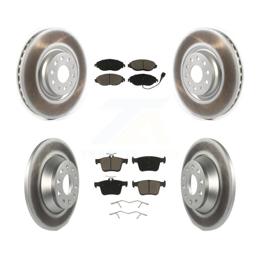 [Avant + Arrière] Kit de disque (revêtu) et plaquette (céramique) de frein pour Volkswagen Tiguan Jetta KGC-101327