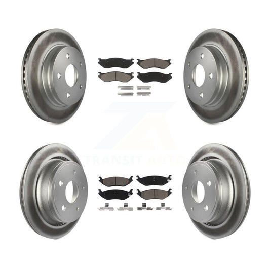 [Avant + Arrière] Kit de disque (revêtu) et plaquette (céramique) de frein pour Dodge Ram 1500 KGC-101332